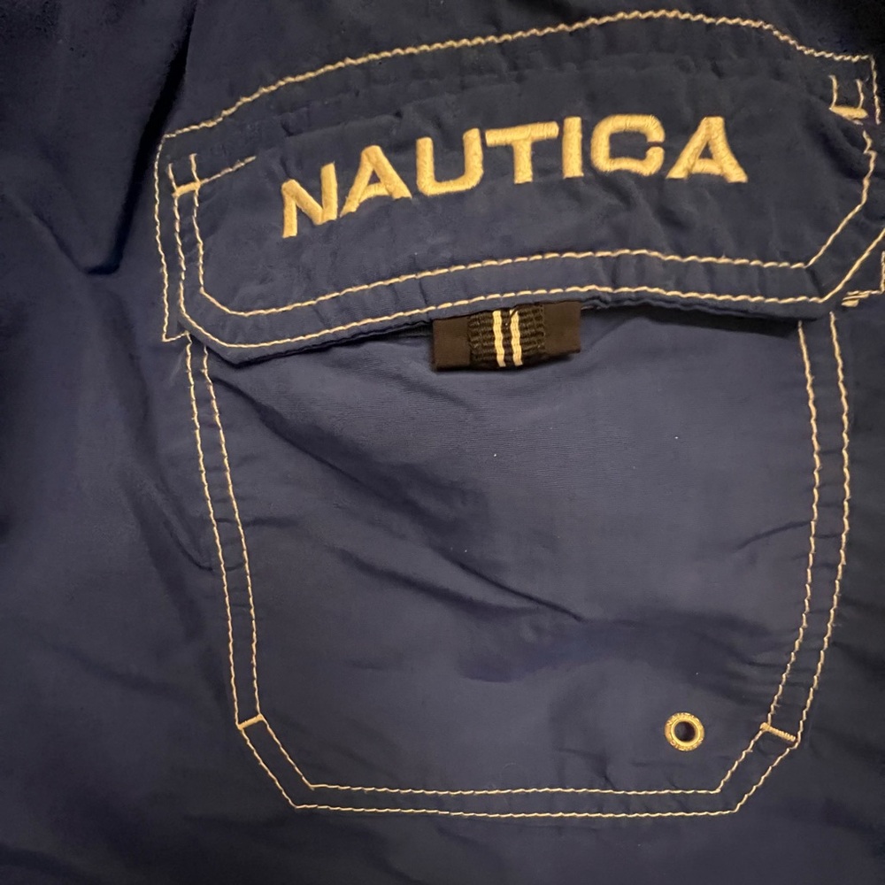 Nautica Blue Board Shorts Swimwear - Picture 4 of 5